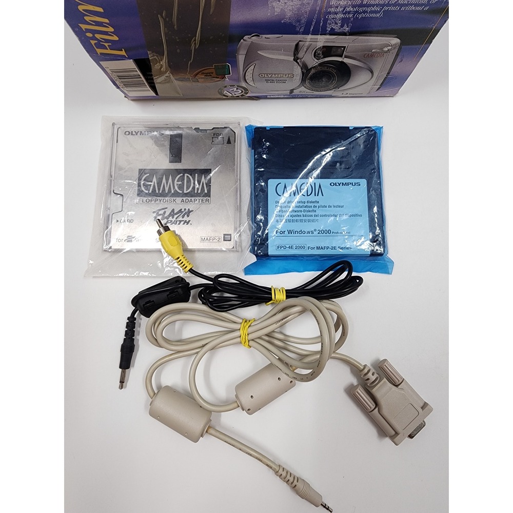 Olympus Camedia D-460 Zoom Digital Camera 1.3MP 3x Optical Zoom Silver Boxed - Picture 7 of 16
